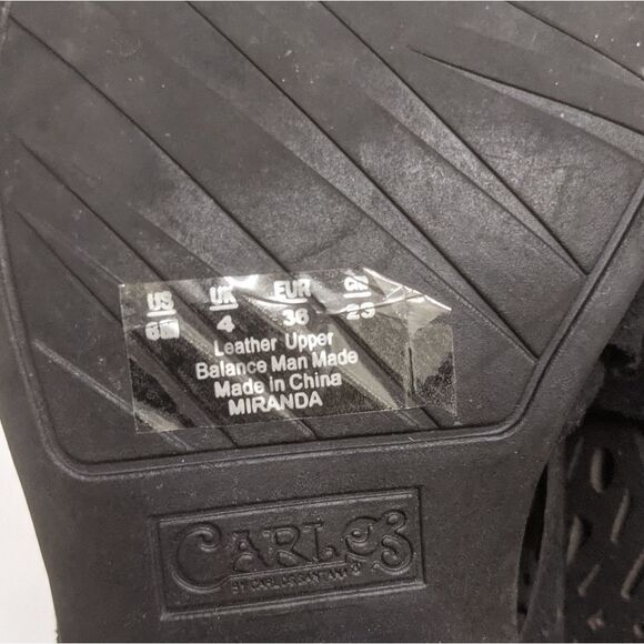 5/$20 Carlos by Carlos Santana Black Faux Suede Pointed Toe Booties Size 6 - Picture 7 of 7